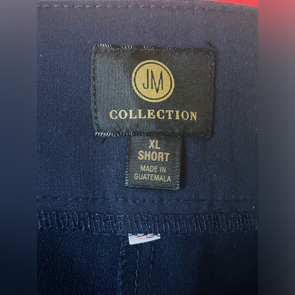 JM Collection Blue Chinos StraightLeg Design pants. Women’s size XL short. NWT - Picture 8 of 9